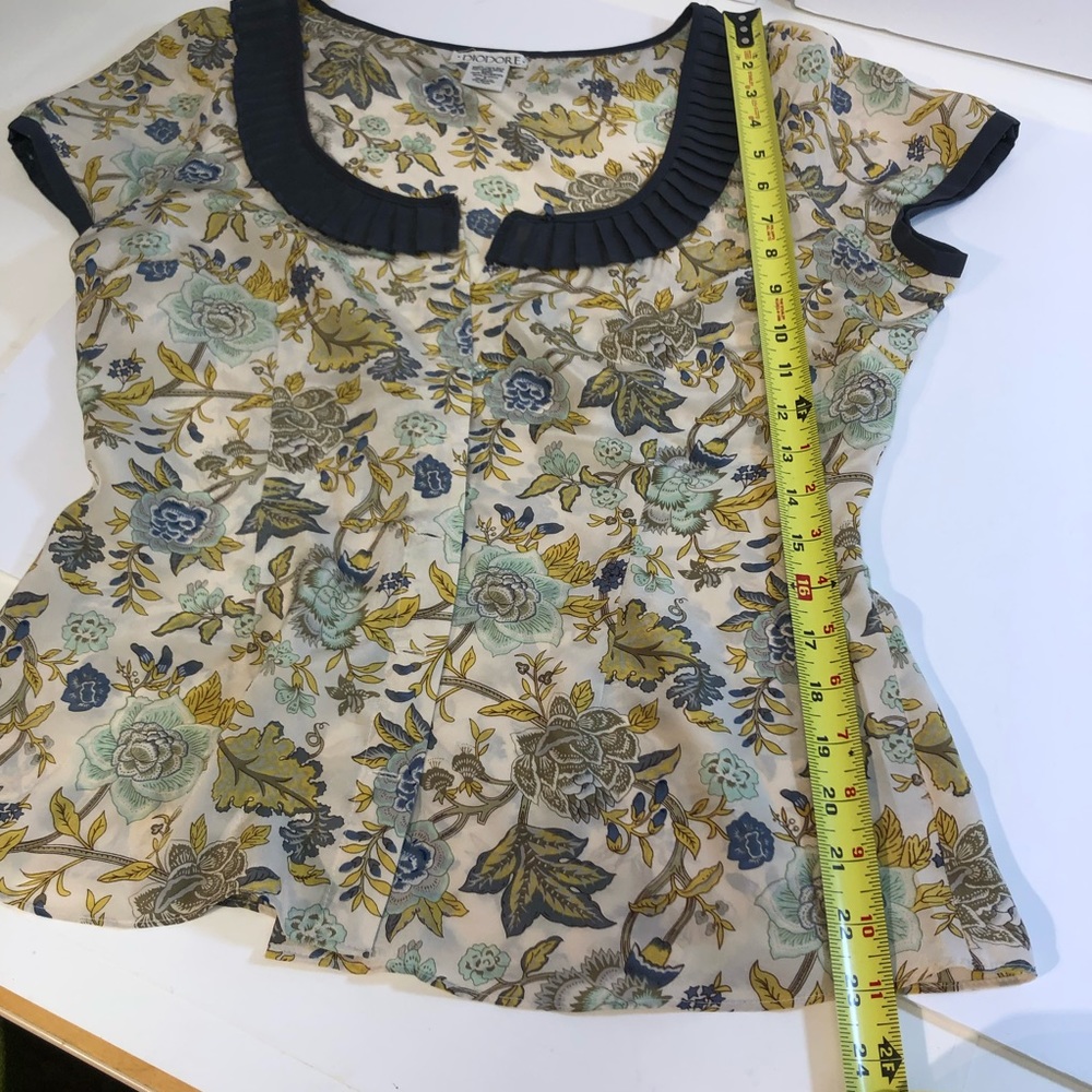 Diodore Silk Button Down Sleeveless Button - image 4